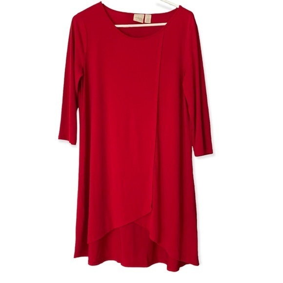 Chico’s Dress Women’s  Size M (1) Red Long Sleeve PullOver - Picture 1 of 7